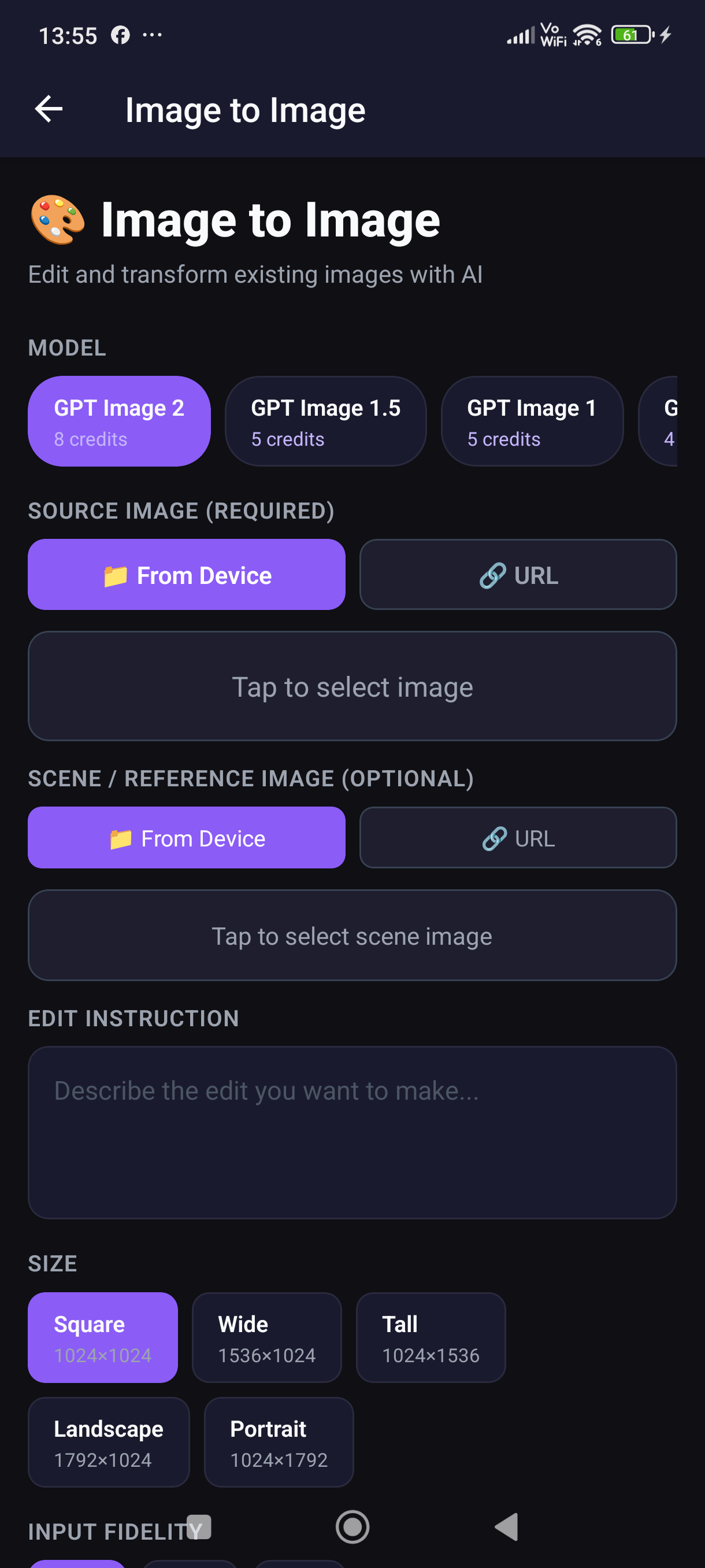 Image to image editing